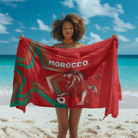 Morocco WC Football 2026 Sarong Go Champions Lion Spirit - Wonder Print Shop