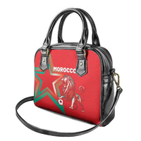 Morocco WC Football 2026 Shoulder Handbag Go Champions Lion Spirit - Wonder Print Shop