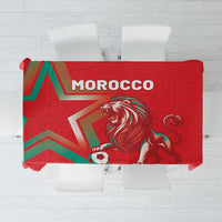 Morocco WC Football 2026 Tablecloth Go Champions Lion Spirit - Wonder Print Shop