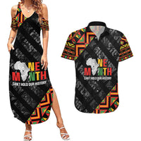 Black History Month Couples Matching Summer Maxi Dress and Hawaiian Shirt One Month Can't Hold Our History