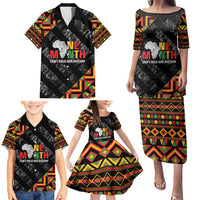 Black History Month Family Matching Puletasi and Hawaiian Shirt One Month Can't Hold Our History