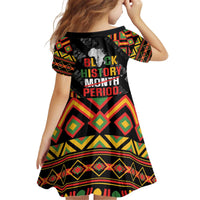 Black History Month Kid Short Sleeve Dress One Month Can't Hold Our History