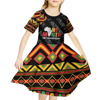 Black History Month Kid Short Sleeve Dress One Month Can't Hold Our History