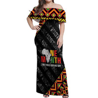 Black History Month Off Shoulder Maxi Dress One Month Can't Hold Our History