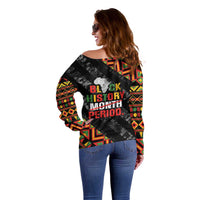 Black History Month Off Shoulder Sweater One Month Can't Hold Our History