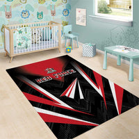 Trinidad And Tobago Cricket Area Rug Go Red Force