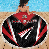 Trinidad And Tobago Cricket Beach Blanket Go Red Force
