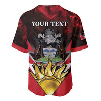 Personalized Antigua and Barbuda Baseball Jersey Coat Of Arms With Fallow Deer