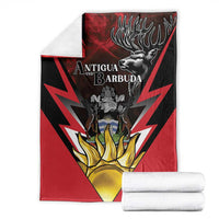 Antigua and Barbuda Blanket Coat Of Arms With Fallow Deer