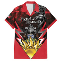 Personalized Antigua and Barbuda Family Matching Long Sleeve Bodycon Dress and Hawaiian Shirt Coat Of Arms With Fallow Deer