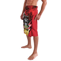 Personalized Antigua and Barbuda Lavalava Coat Of Arms With Fallow Deer