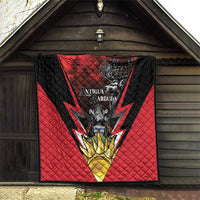 Antigua and Barbuda Quilt Coat Of Arms With Fallow Deer