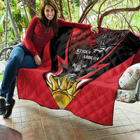 Antigua and Barbuda Quilt Coat Of Arms With Fallow Deer