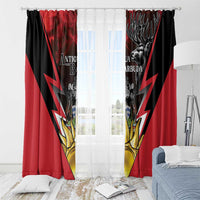 Antigua and Barbuda Window Curtain Coat Of Arms With Fallow Deer