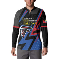 Custom Antigua and Barbuda Cricket Button Sweatshirt Sporty Style