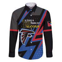 Custom Antigua and Barbuda Cricket Family Matching Off The Shoulder Long Sleeve Dress and Hawaiian Shirt Sporty Style