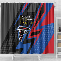 Antigua and Barbuda Cricket Shower Curtain Sporty Style