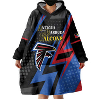 Custom Antigua and Barbuda Cricket Wearable Blanket Hoodie Sporty Style