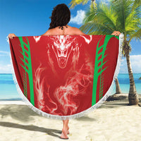 Wales Rugby Beach Blanket Go Welsh Dragon Unique Style