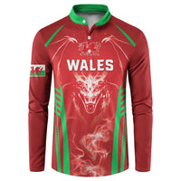 Wales Rugby Custom Button Sweatshirt Go Welsh Dragon Unique Style