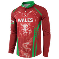 Wales Rugby Custom Button Sweatshirt Go Welsh Dragon Unique Style
