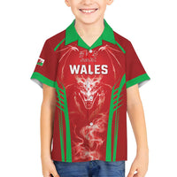 Wales Rugby Custom Family Matching Long Sleeve Bodycon Dress and Hawaiian Shirt Go Welsh Dragon Unique Style