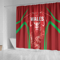 Wales Rugby Shower Curtain Go Welsh Dragon Unique Style