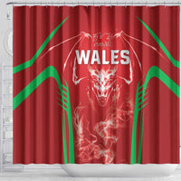 Wales Rugby Shower Curtain Go Welsh Dragon Unique Style