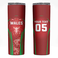 Wales Rugby Custom Skinny Tumbler Go Welsh Dragon Unique Style