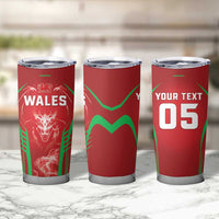 Wales Rugby Custom Tumbler Cup Go Welsh Dragon Unique Style