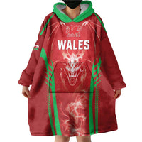Wales Rugby Custom Wearable Blanket Hoodie Go Welsh Dragon Unique Style