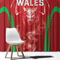 Wales Rugby Window Curtain Go Welsh Dragon Unique Style