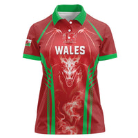 Wales Rugby Custom Women Polo Shirt Go Welsh Dragon Unique Style