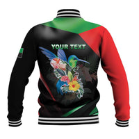 Personalized Martinique Baseball Jacket The Island Of Flowers