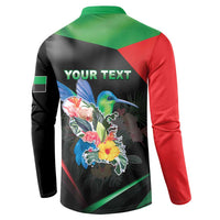 Personalized Martinique Button Sweatshirt The Island Of Flowers