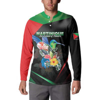 Personalized Martinique Button Sweatshirt The Island Of Flowers