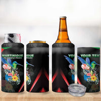 Personalized Martinique 4 in 1 Can Cooler Tumbler The Island Of Flowers