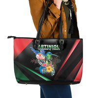 Martinique Leather Tote Bag The Island Of Flowers