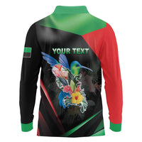 Personalized Martinique Long Sleeve Polo Shirt The Island Of Flowers