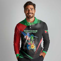 Personalized Martinique Long Sleeve Polo Shirt The Island Of Flowers