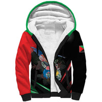 Personalized Martinique Sherpa Hoodie The Island Of Flowers