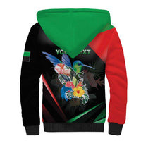 Personalized Martinique Sherpa Hoodie The Island Of Flowers