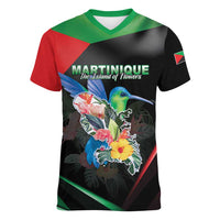 Personalized Martinique Women V-Neck T-Shirt The Island Of Flowers