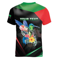 Personalized Martinique Women V-Neck T-Shirt The Island Of Flowers