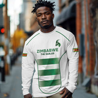 Custom Zimbabwe Sables Rugby Long Sleeve Shirt Sporty Style