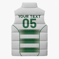 Custom Zimbabwe Sables Rugby Sleeveless Puffer Jacket Sporty Style
