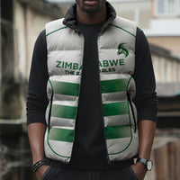 Custom Zimbabwe Sables Rugby Sleeveless Puffer Jacket Sporty Style