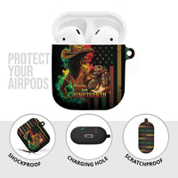 Steppin' into Juneteenth 1865 AirPods Case Melanin Cowgirl Grunge Style