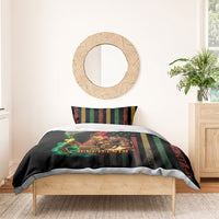 Steppin' into Juneteenth 1865 Bedding Set Melanin Cowgirl Grunge Style