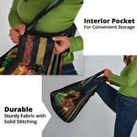 Steppin' into Juneteenth 1865 Grocery Bag Melanin Cowgirl Grunge Style
